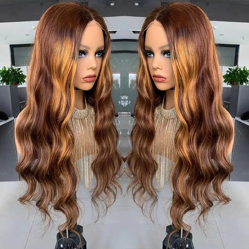 Big Wave Pick Color Bob Real Wig Headgear