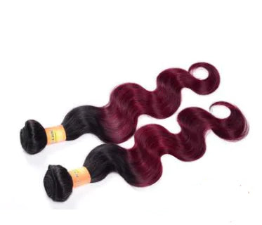 Real Hair Ombre Body Wave Two-Tone Wig