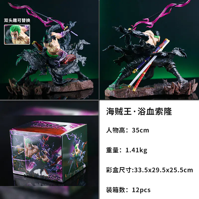 One Piece Zoro Dual-Headed Figure Model (Direct Factory)