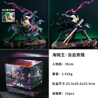 One Piece Zoro Dual-Headed Figure Model (Direct Factory)