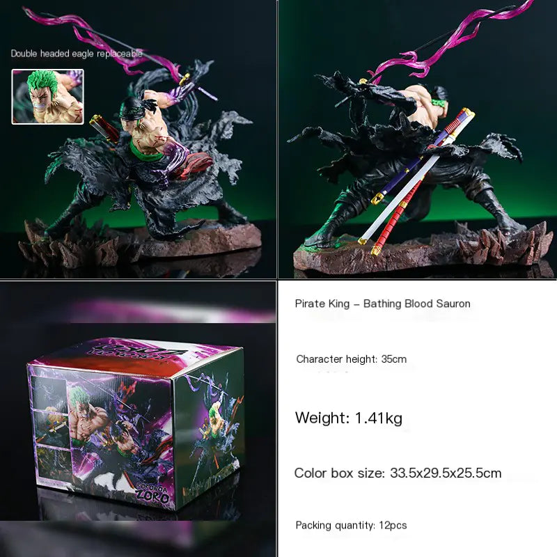 One Piece Zoro Dual-Headed Figure Model (Direct Factory)